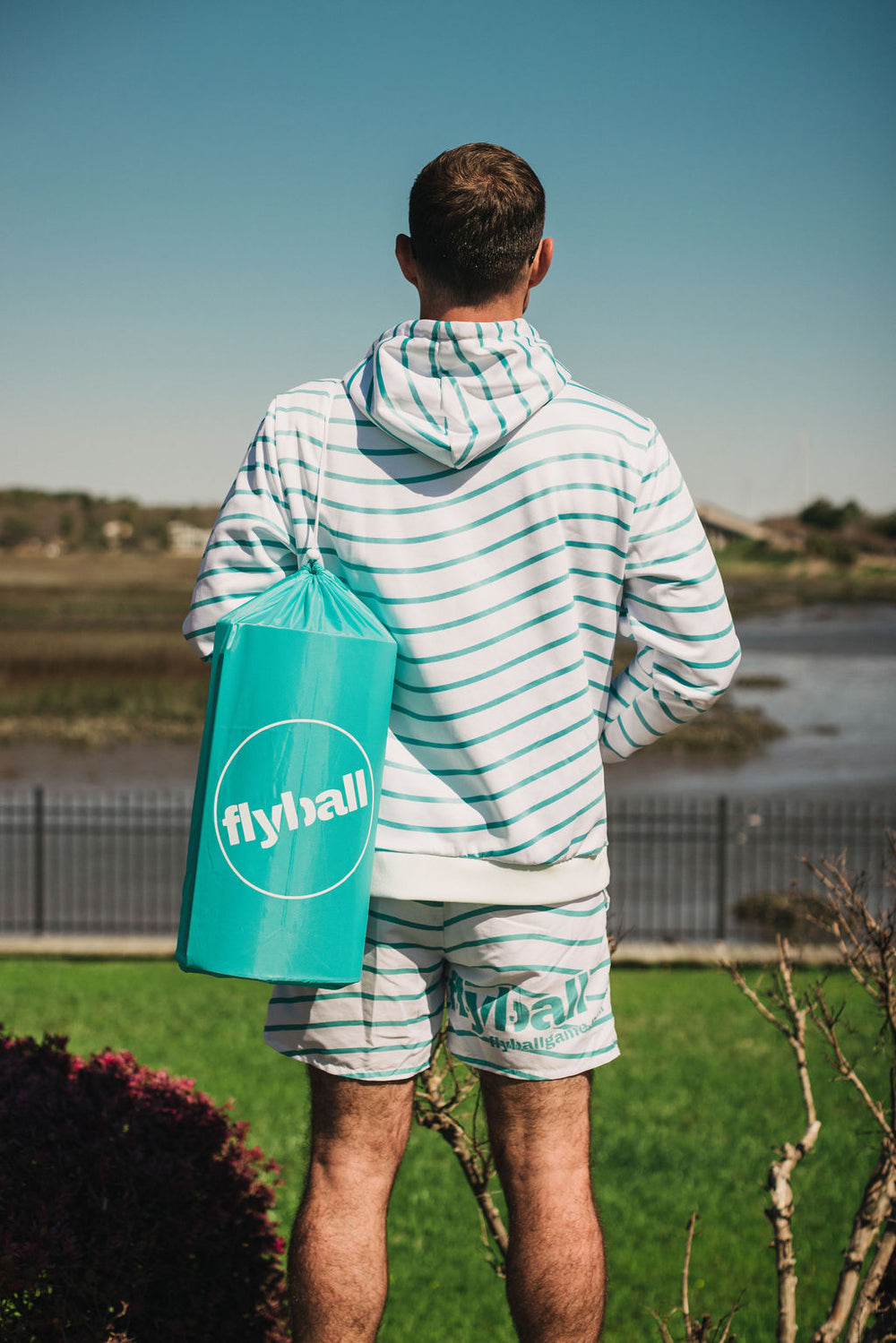 The Pro set carried in its drawstring bag